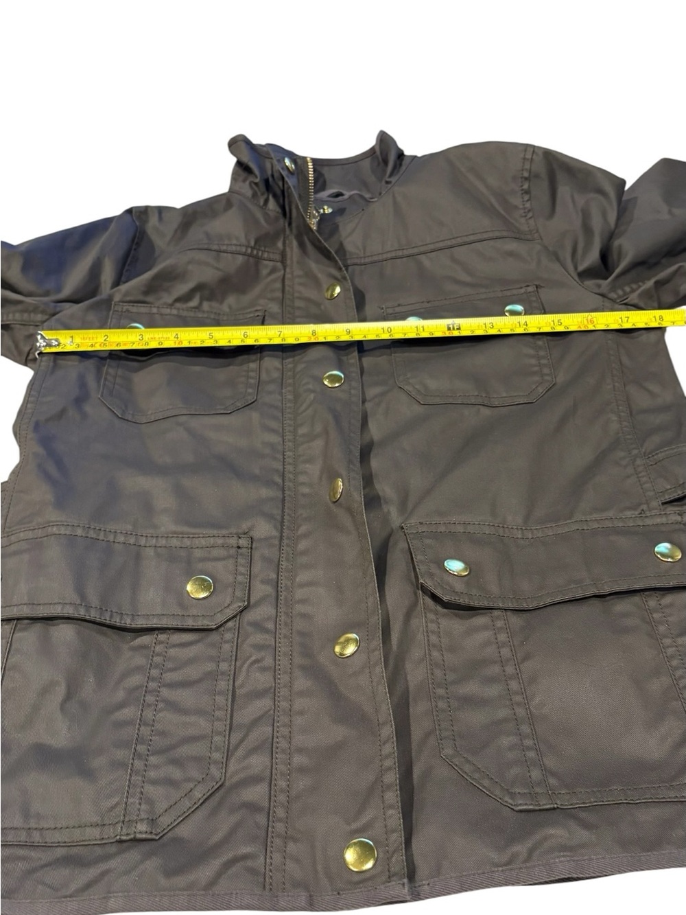 J. Crew - The Downtown Field Jacket, Coat. Size Small. Olive Green - Picture 15 of 16